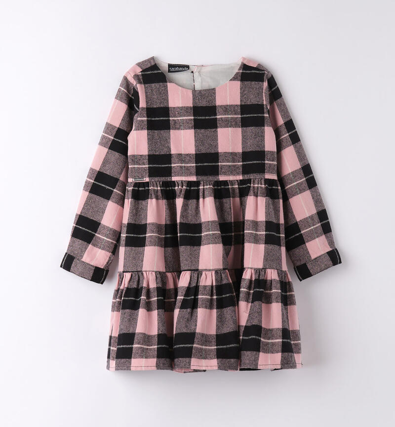 Sarabanda dress with an all-over check print for girls from 9 months to 8 years ROSA-3031