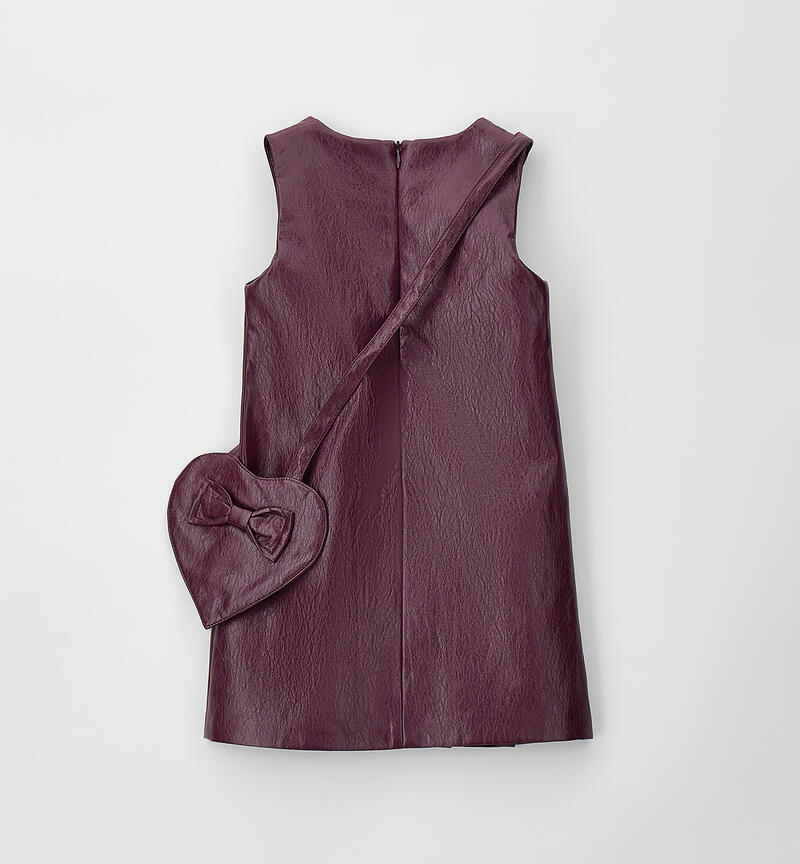 Abito bambina con borsa GRAPE WINE-3055