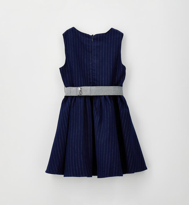 Abito bambina con tasca NAVY-3854