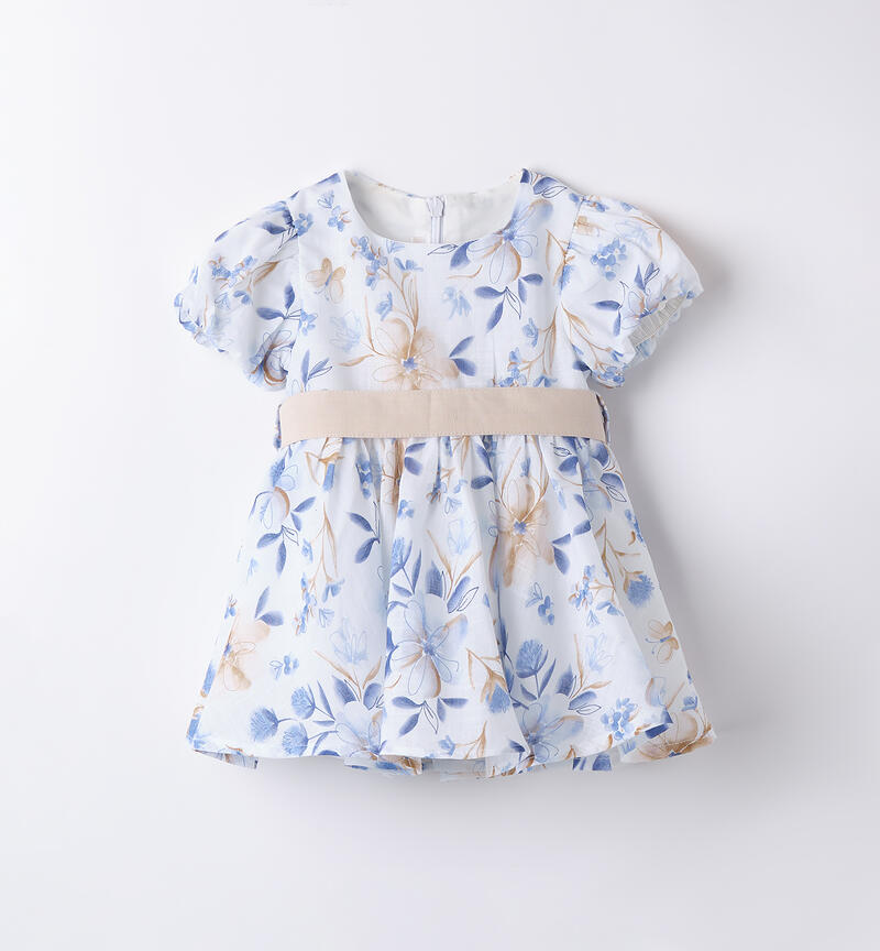 Abito bimba cerimonia BIANCO-AZZURRO-6BDA