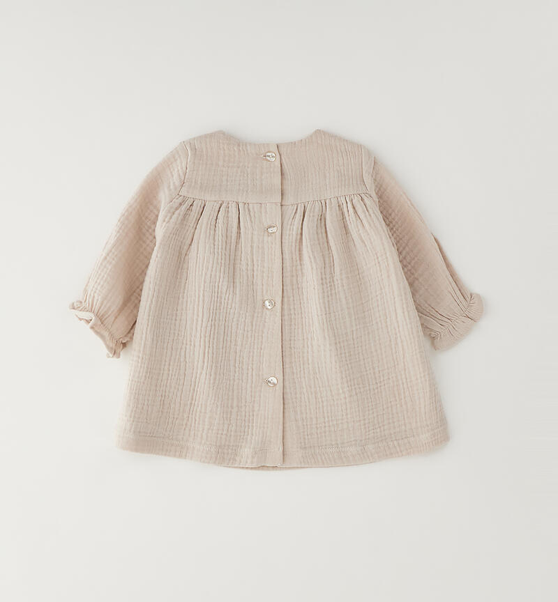 Minibanda baby girl dress BEIGE-0434