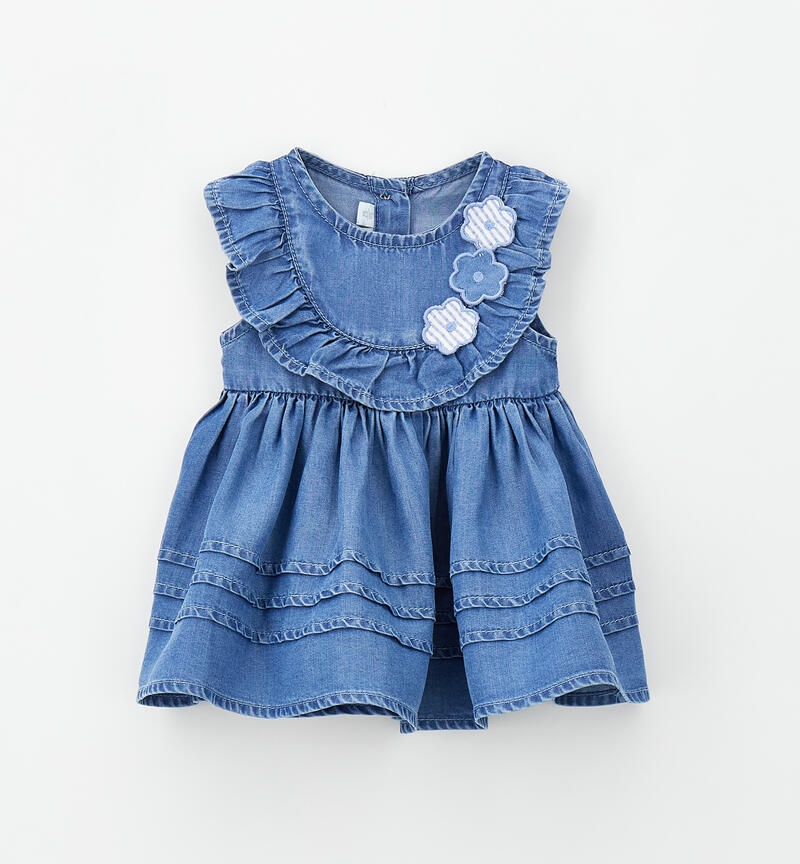 Abito bimba neonata Minibanda STONE WASHED CHIARO-7400