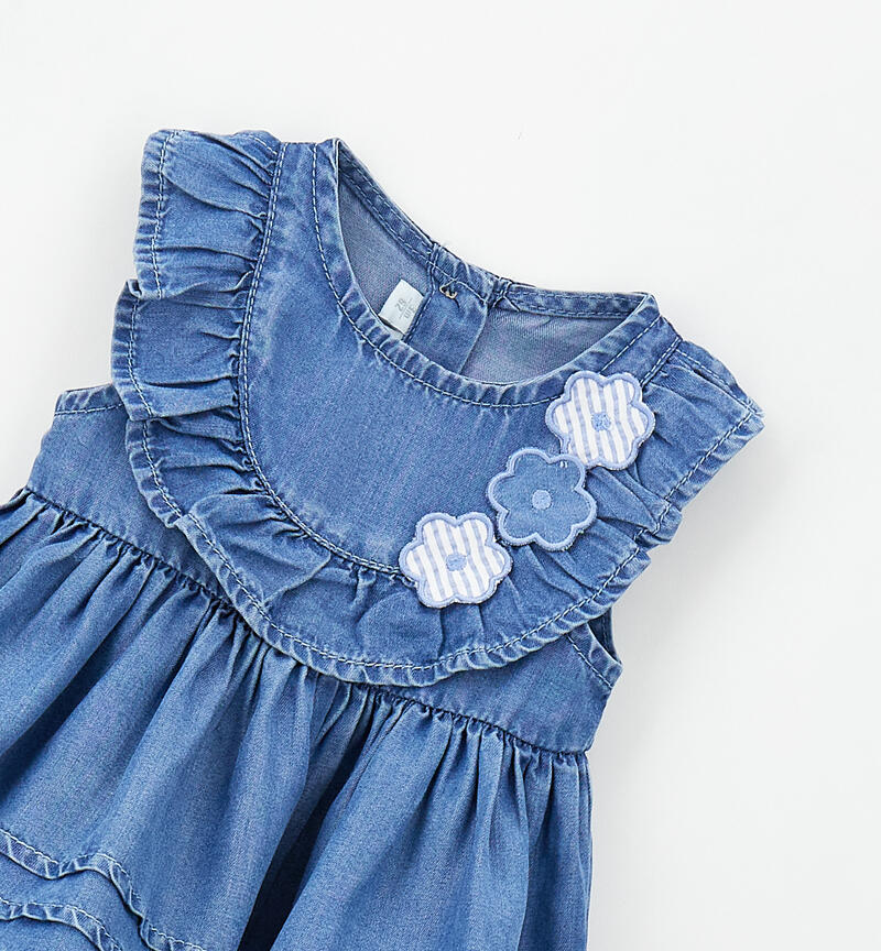 Abito bimba neonata Minibanda STONE WASHED CHIARO-7400