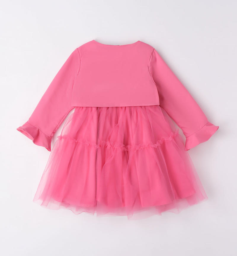 Sarabanda occasion wear dress with shrug for girls from 9 months to 8 years ROSA-2426