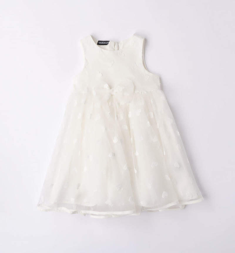 Abito cerimonia in tulle bambina da 9 mesi a 8 anni Sarabanda PANNA-0112