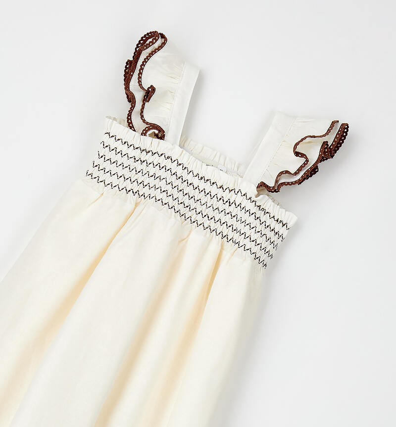 Abito da bambina Sarabanda PANNA-MARRONE-8191