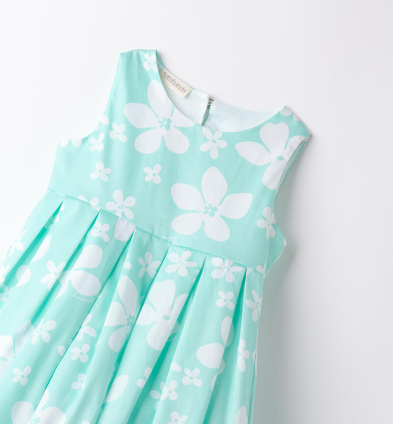 Abito elegante bambina MENTA-BIANCO-6BLQ
