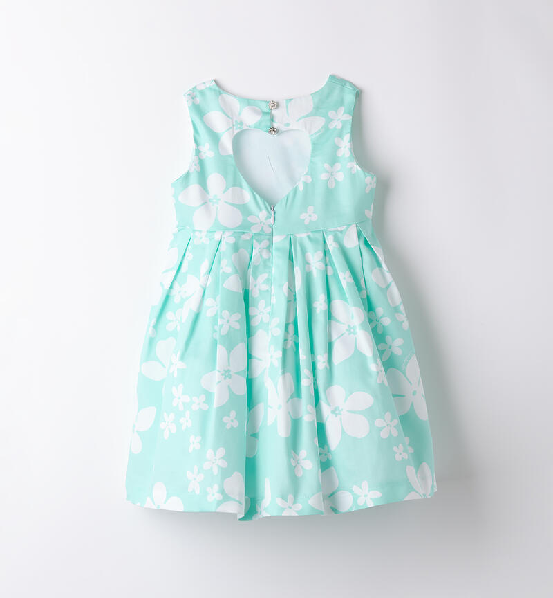 Abito elegante bambina MENTA-BIANCO-6BLQ