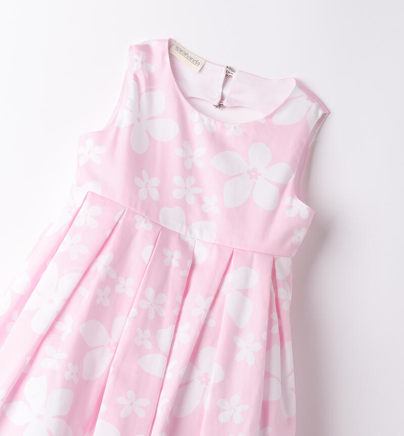Abito elegante bambina ROSA-BIANCO-6BLR