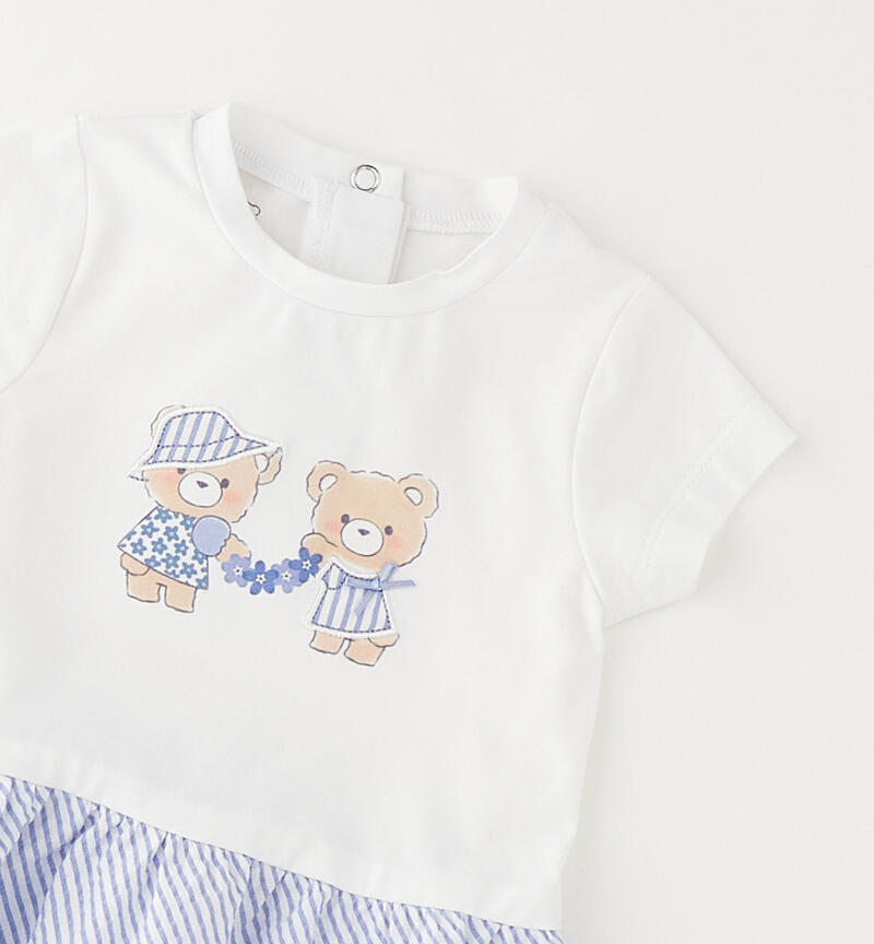 Abito estiva bimba BIANCO-0113