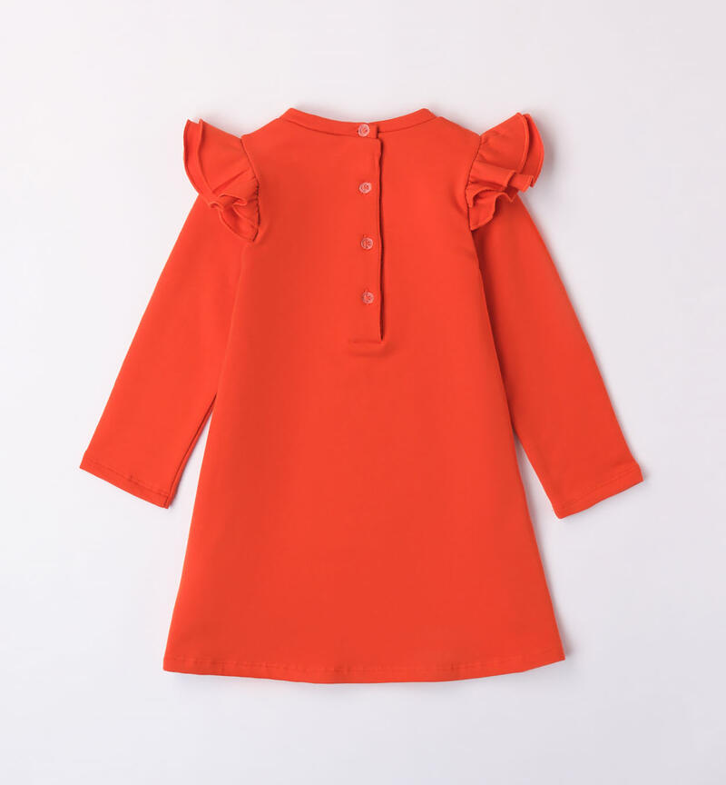 Sarabanda fleece dress for girls from 9 months to 8 years COCCIO-1948