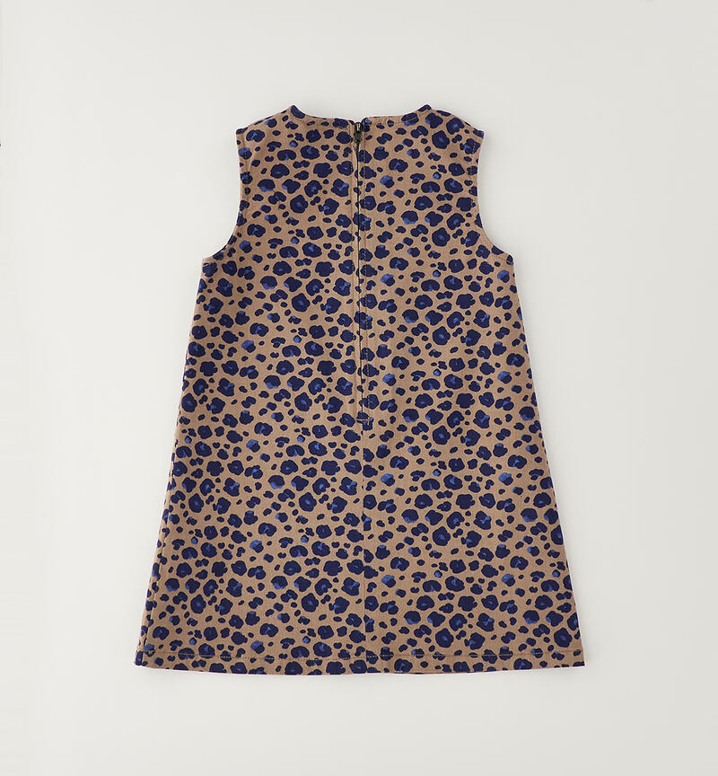 Abito leopardato bambina PANNA-BEIGE-6CEM