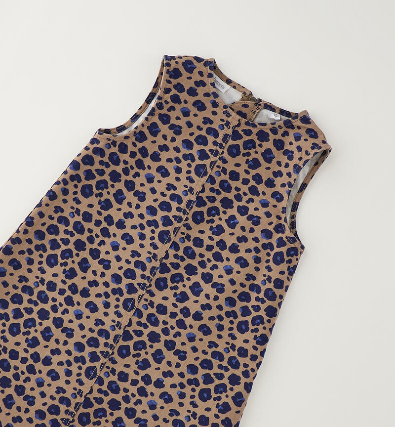 Abito leopardato bambina PANNA-BEIGE-6CEM