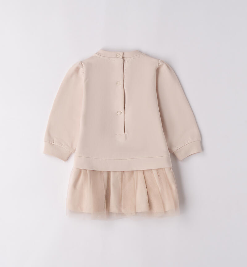 Minibanda baby girl gown CRYSTAL GRAY-2911
