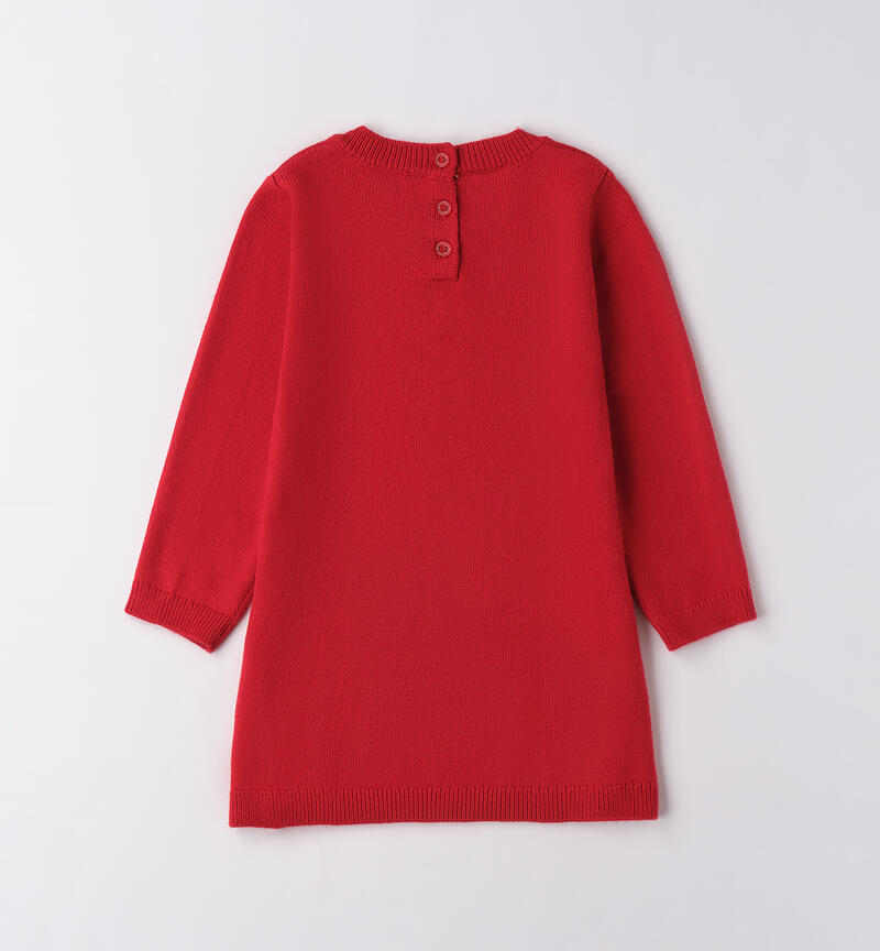 Abito per bambina con orsetti ROSSO-2253