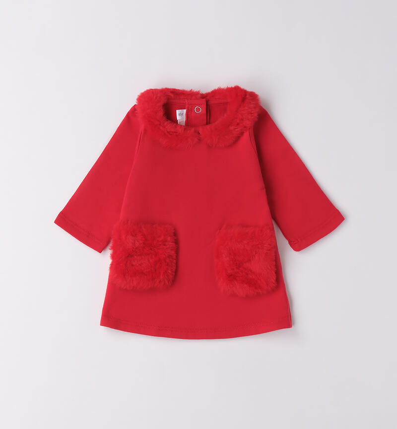 Abito per bimba neonata ROSSO-2253