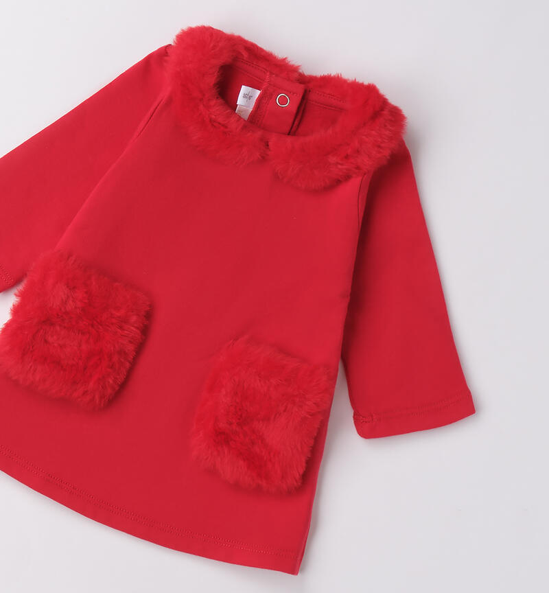 Abito per bimba neonata ROSSO-2253