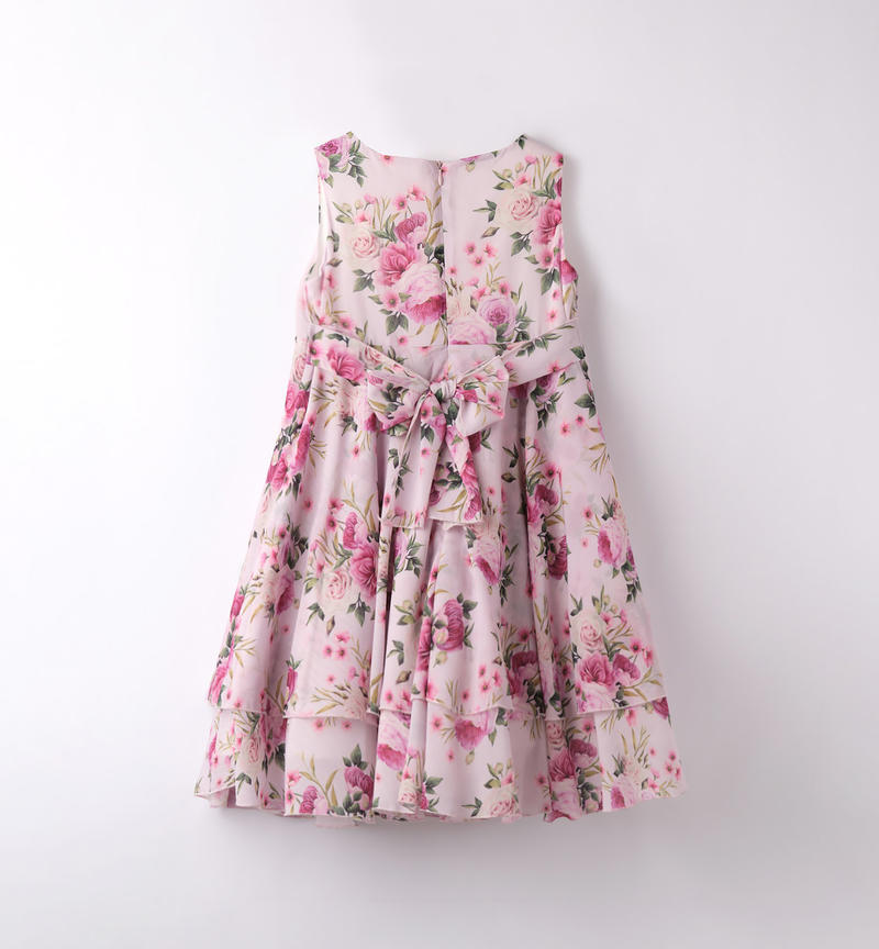 Abito ragazza a fiori da 8 a 16 anni Sarabanda PANNA-MULTICOLOR-6VT4