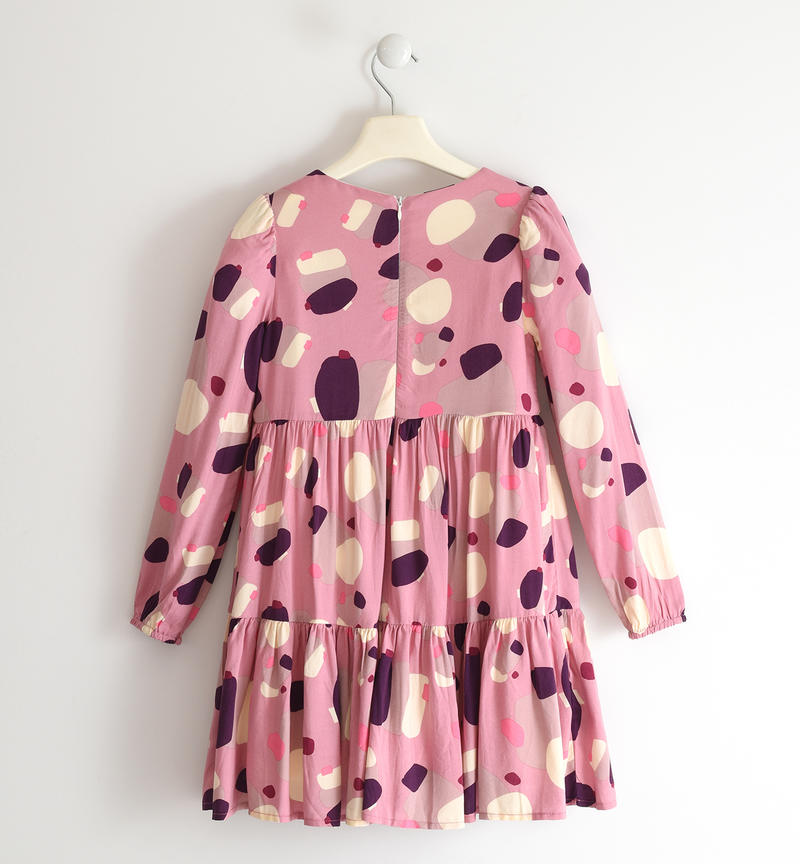Sarabanda girl's pattern dress from 8 to 16 years PANNA-MULTICOLOR-6UR4