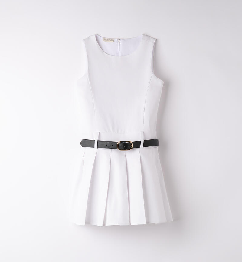Sarabanda girl dress BIANCO-0113