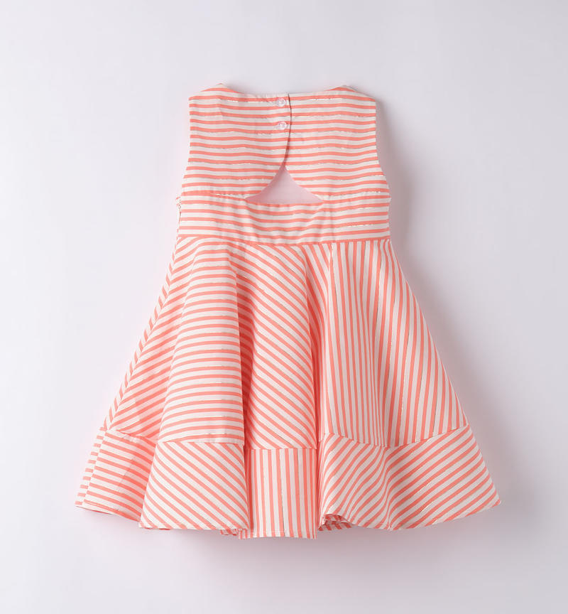 Sarabanda striped dress for girls from 9 months to 8 years MANDARINO-2132