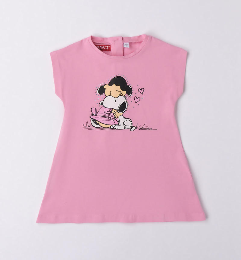 Sarabanda Snoopy motif dress for girls from 9 months to 8 years ROSA-2414