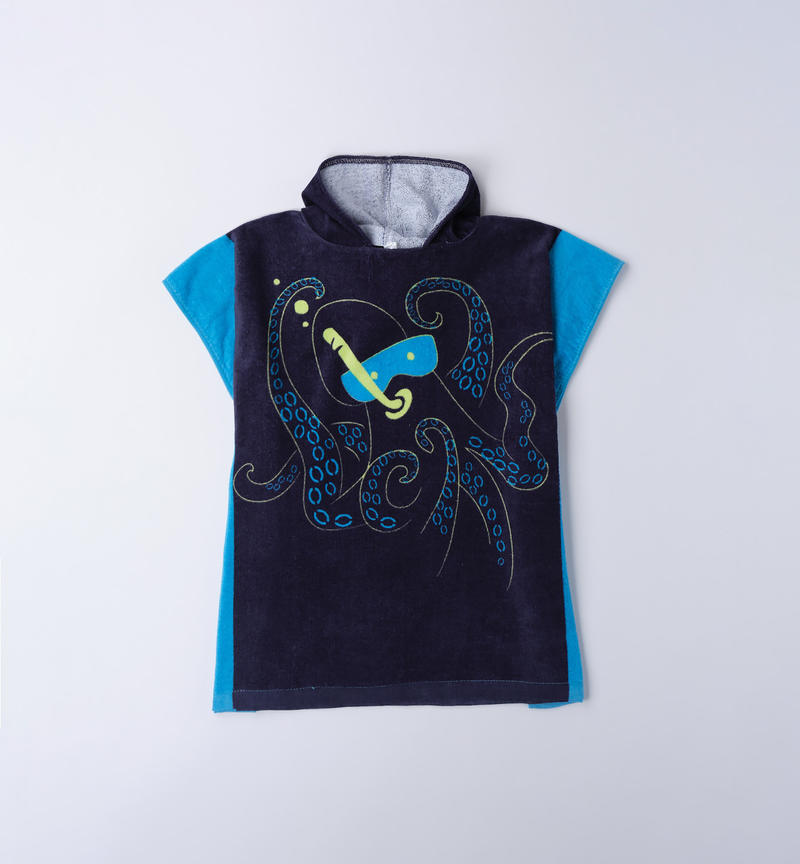 Accappatoio mare bambino da 9 mesi a 8 anni Sarabanda NAVY-3854