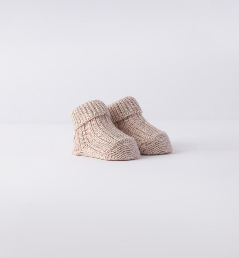 Babbucce da neonato BEIGE-0442