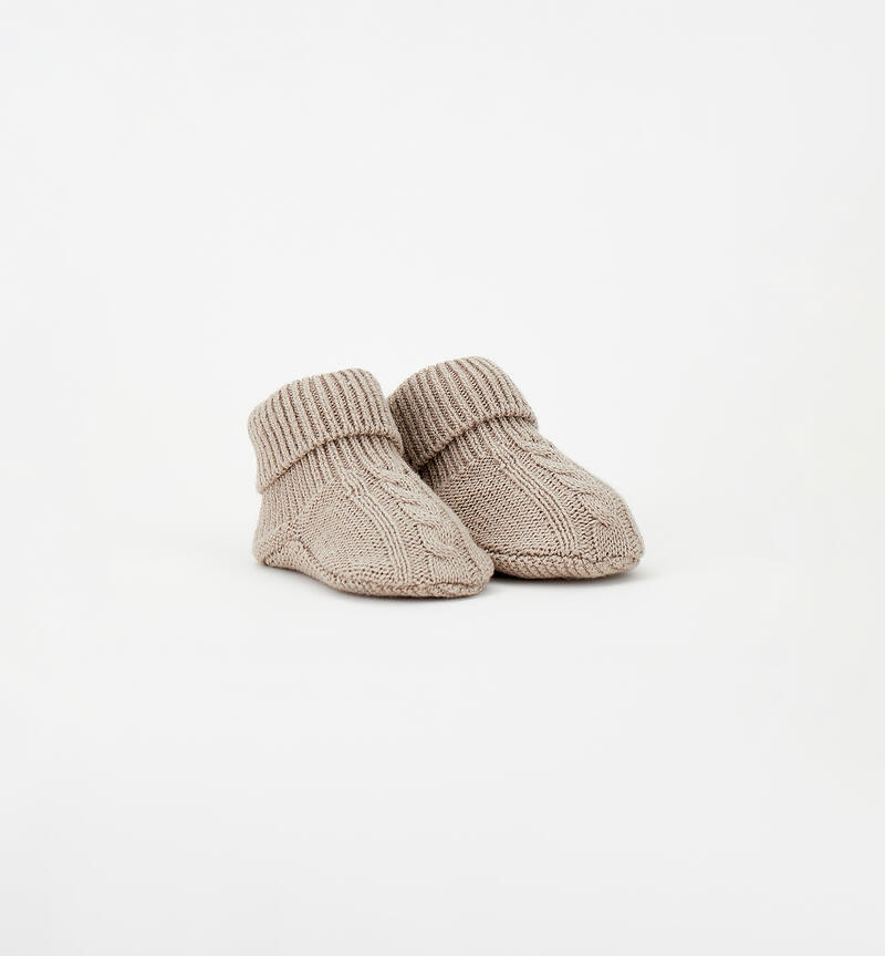 Babbucce neonato BEIGE-0437