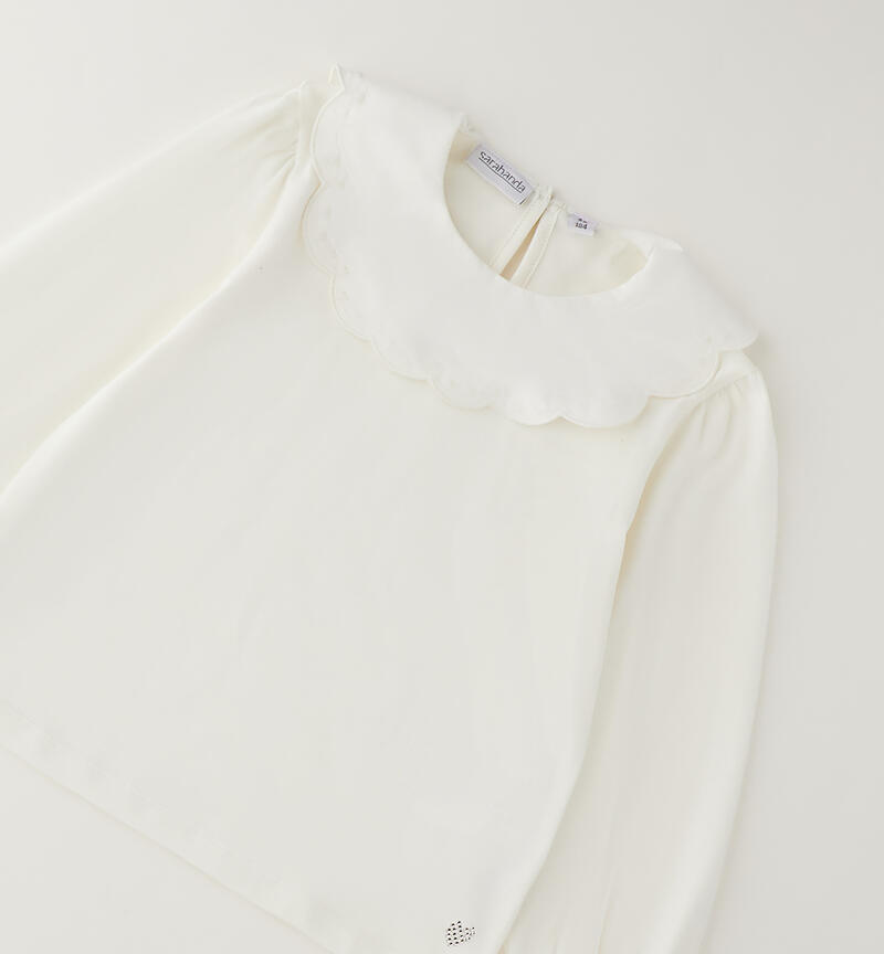 Blusa per bambina Sarabanda PANNA-0112
