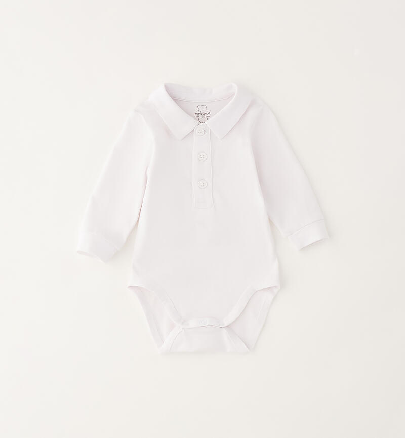 Minibanda baby bodysuit BIANCO-0113