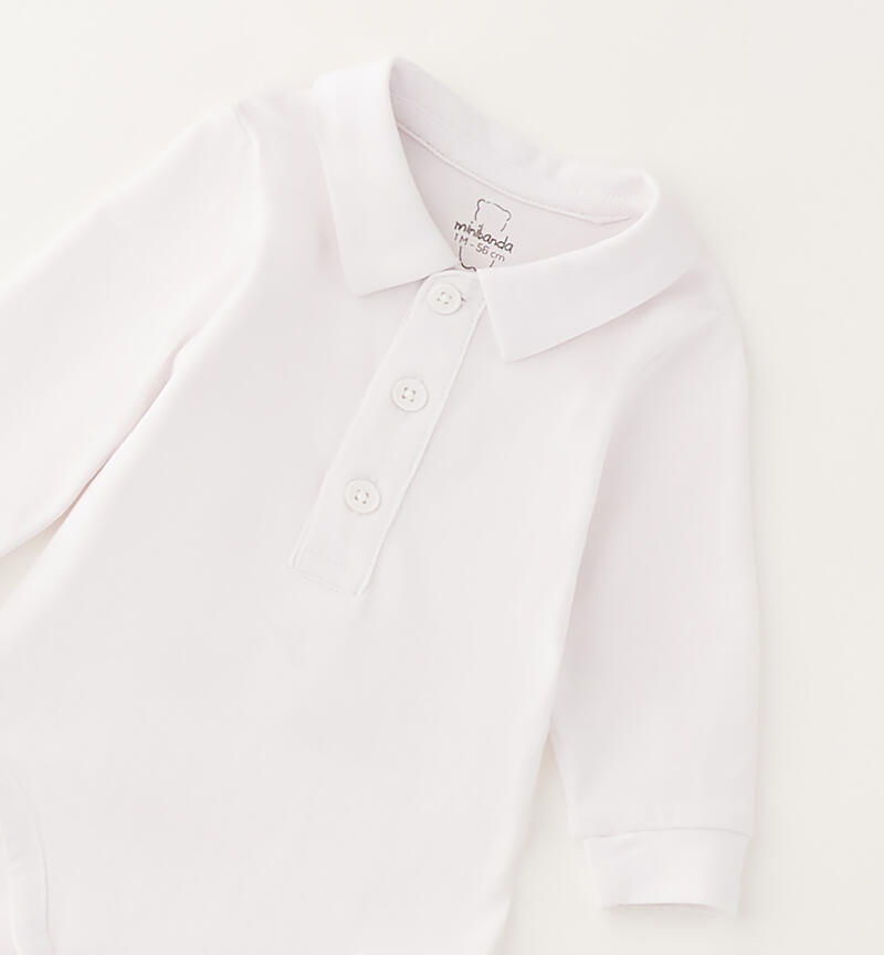 Minibanda baby bodysuit BIANCO-0113