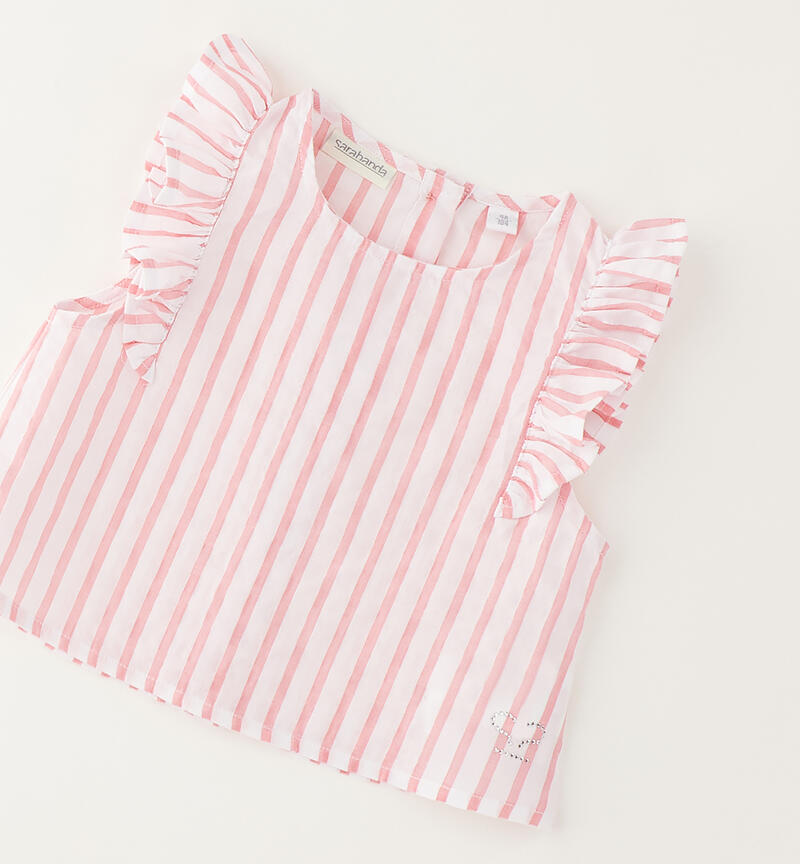 Sarabanda blouse for girls PINK-2372