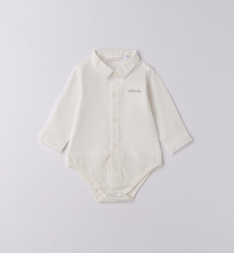 Camicia a body neonato PANNA-0112
