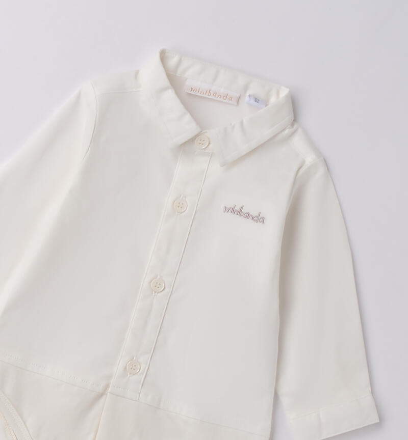 Camicia a body neonato PANNA-0112