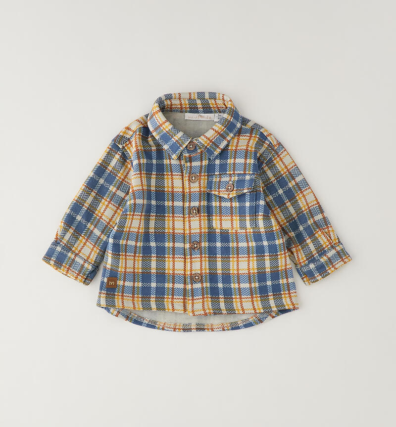 Children's checked shirt BEIGE-MULTICOLOR-6CES