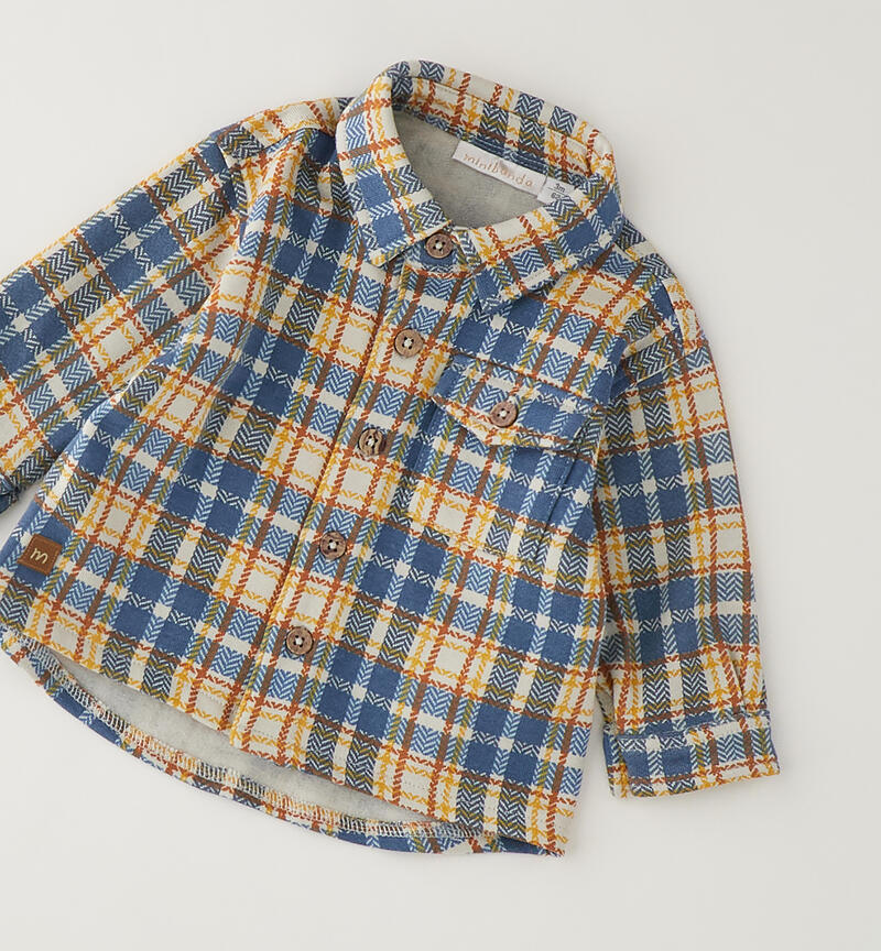 Children's checked shirt BEIGE-MULTICOLOR-6CES