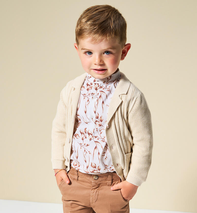 Baby boy Korean shirt BIANO-MARRONE-6BHP