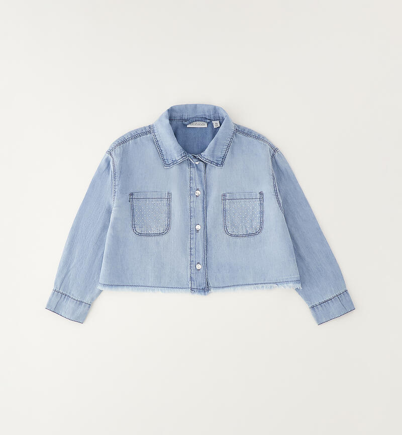 100% cotton girls' shirt LAVATO CHIARISSIMO-7300