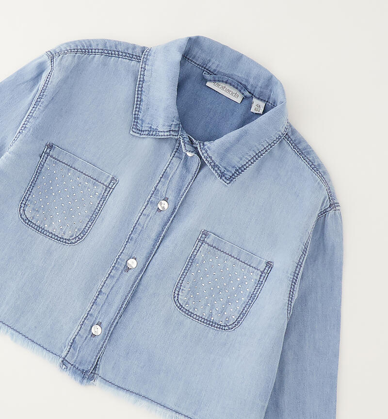 100% cotton girls' shirt LAVATO CHIARISSIMO-7300