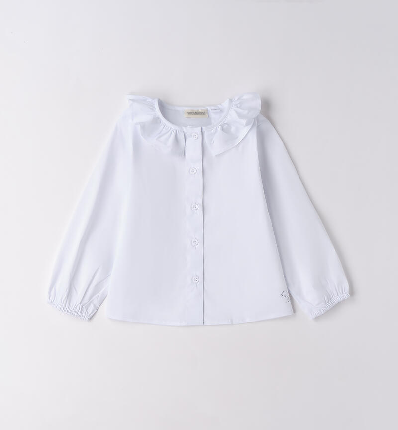 Camicia bianca bambina BIANCO-0113