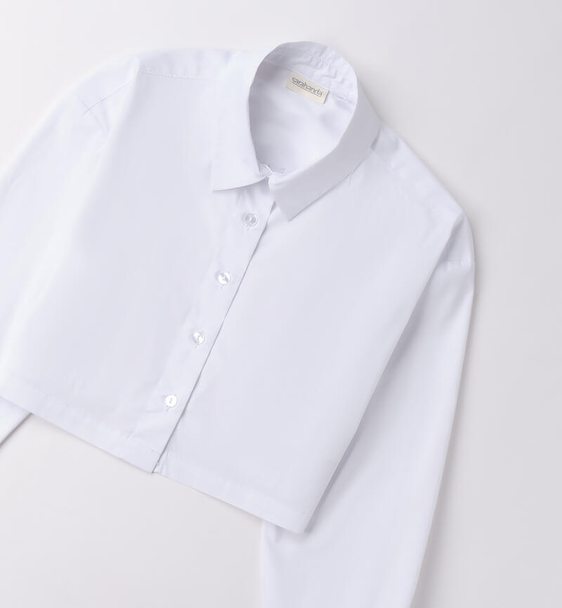 Camicia bianca bambina BIANCO-0113