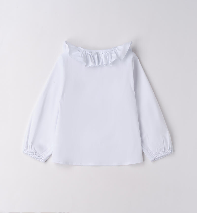 Camicia bianca bambina BIANCO-0113