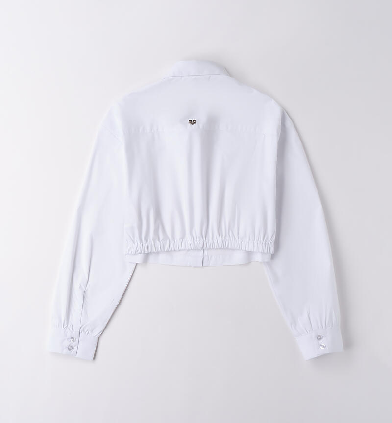 Camicia bianca bambina BIANCO-0113