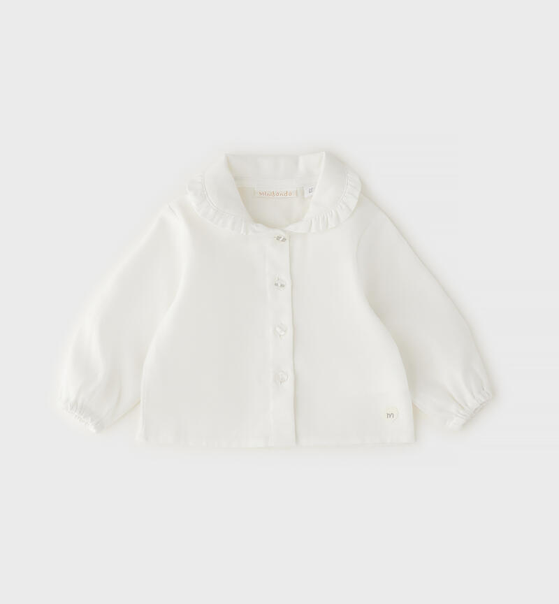 Baby girl's white shirt PANNA-0112