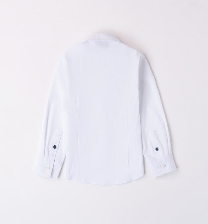 Sarabanda white shirt for boys from 9 months to 8 years BIANCO-0113