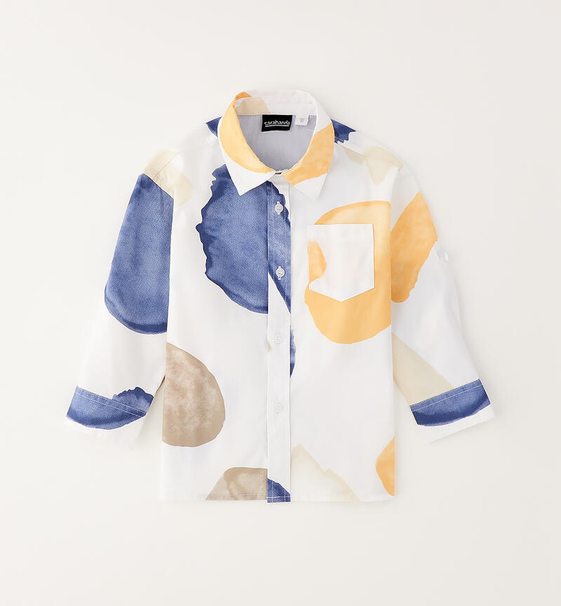 Children's formal shirt BIANCO-MULTICOLOR-6BVX