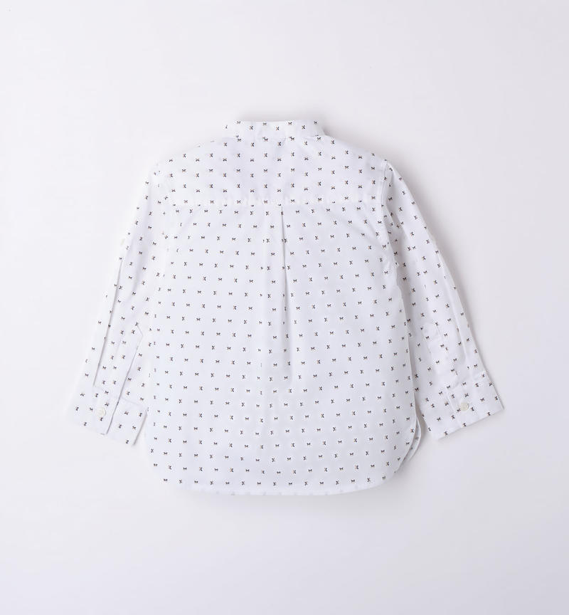 Camicia coreana bambino da 9 mesi a 8 anni Sarabanda BIANCO-BEIGE-6VP7