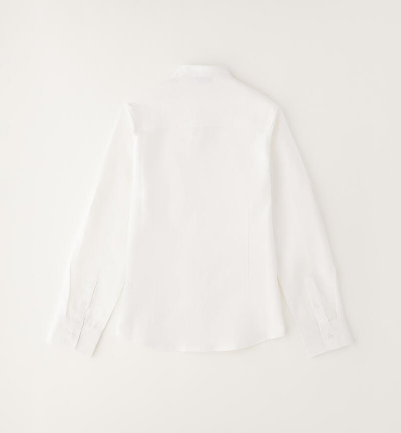 Camicia coreana ragazzo BIANCO-0113