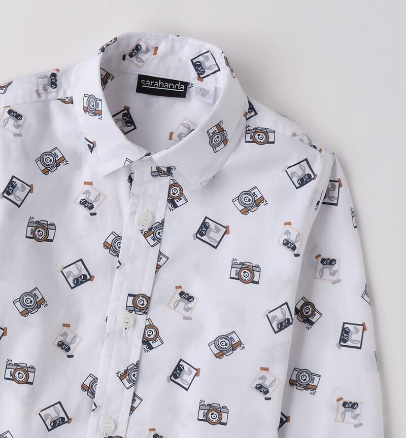 Shirt for boys BIANCO-MULTICOLOR-6BUG